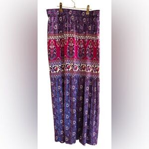 Bohemian Tiered Maxi Skirt